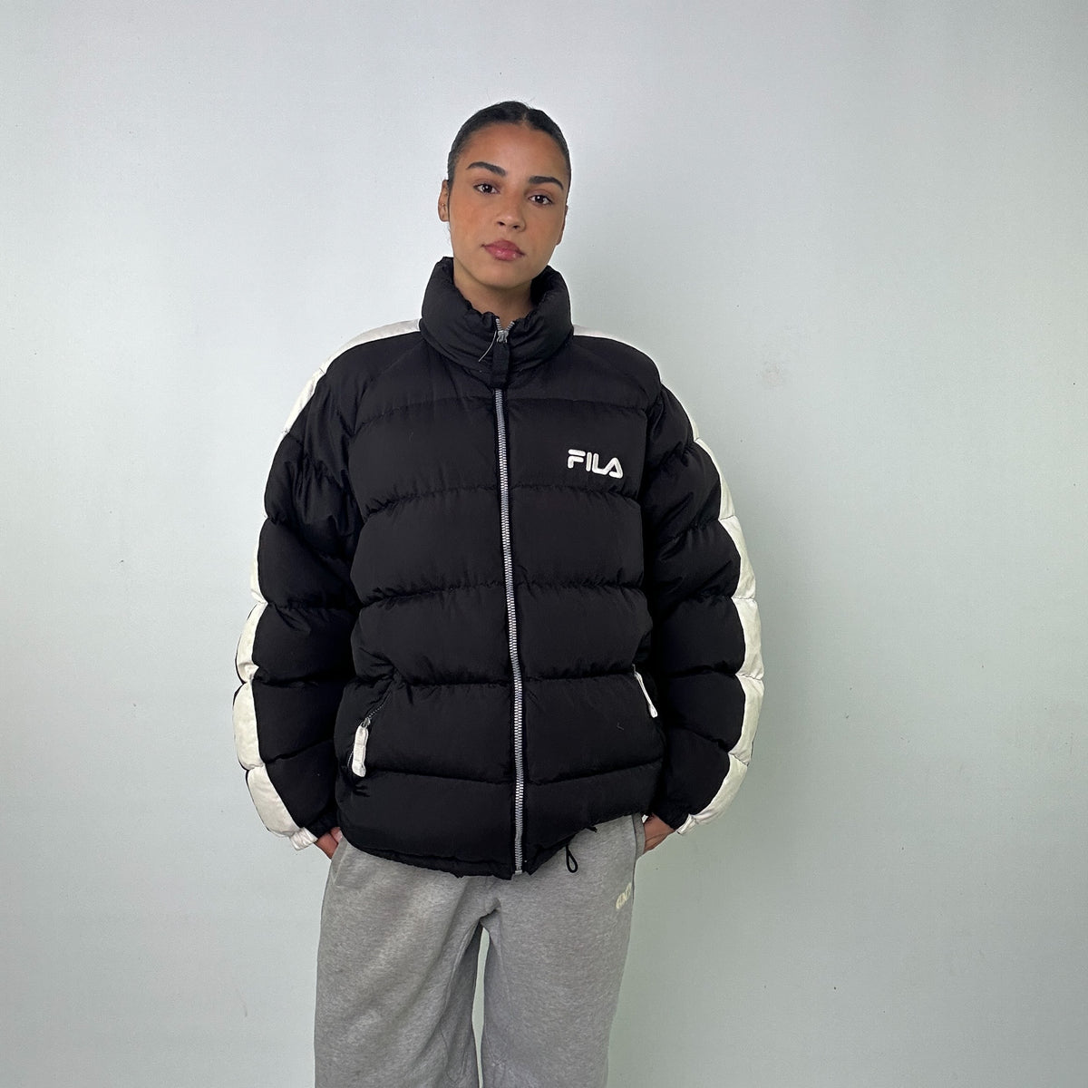 Black fila outlet jacket