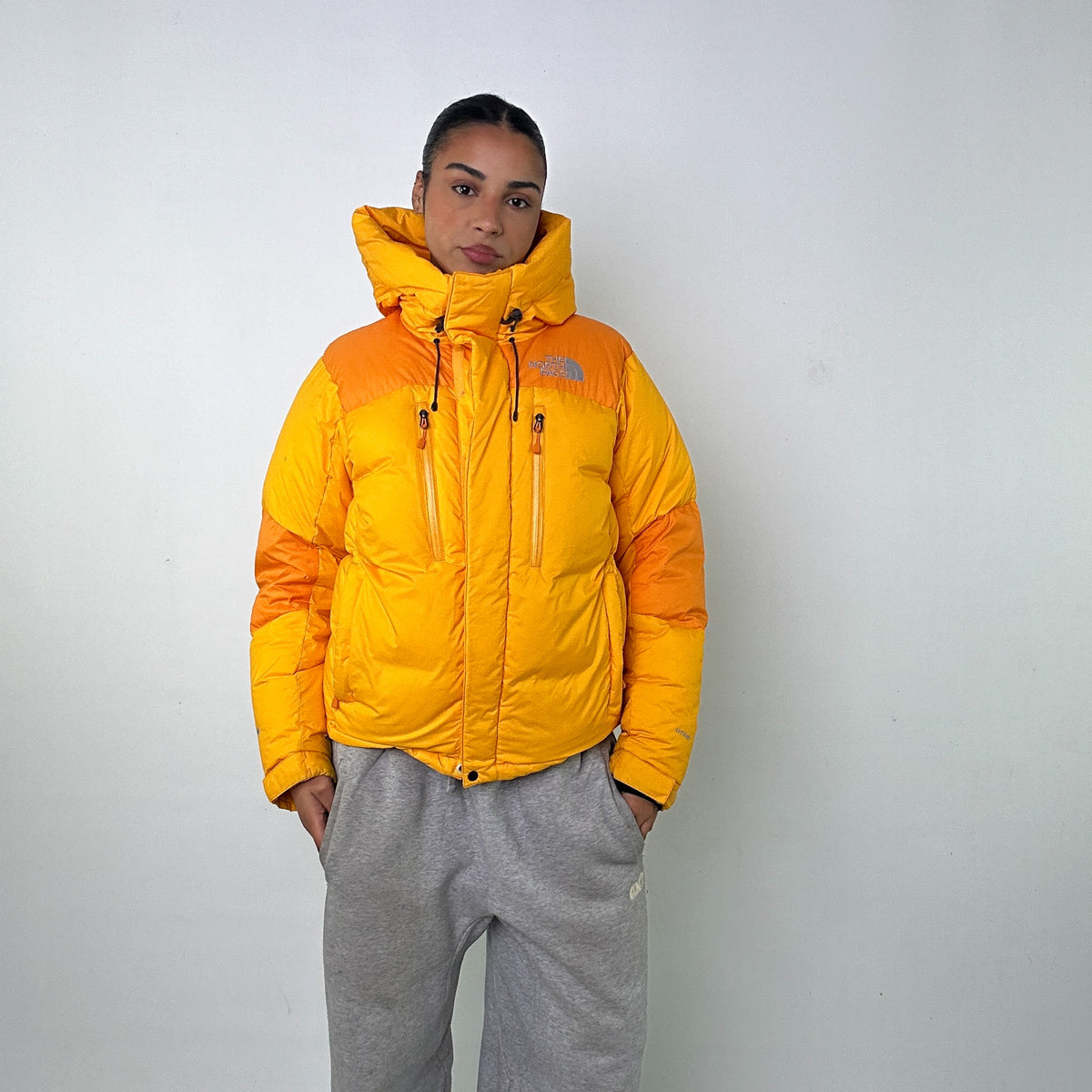 Yellow y2ks The North Face 800 Series Hyvent Puffer Jacket Coat (S)