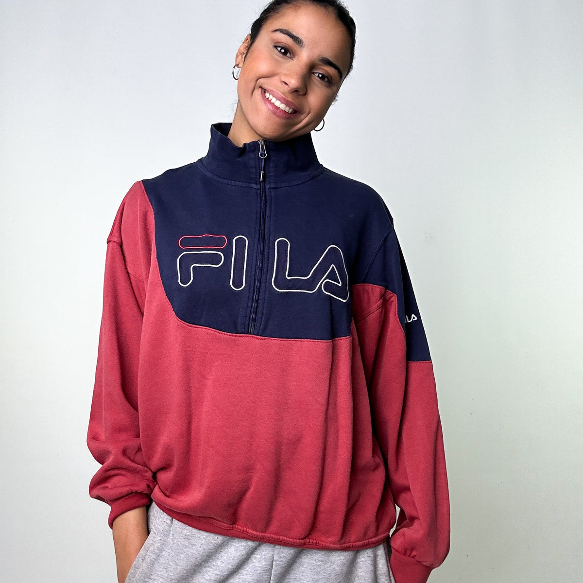 Fila shop sweatshirt red