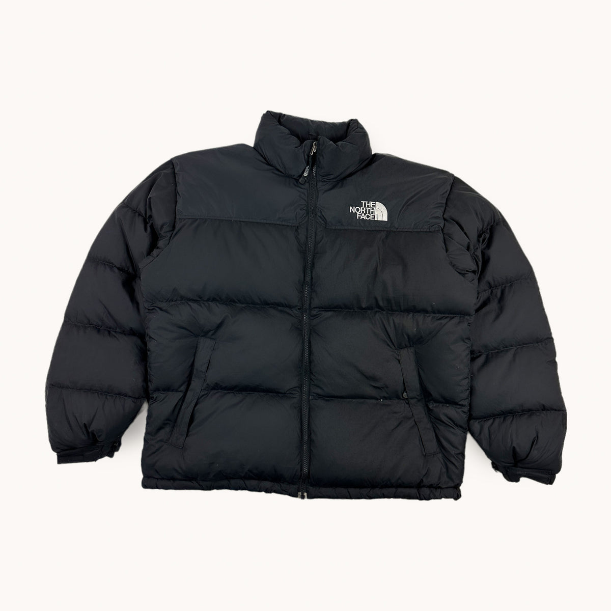 Matte Black The North Face Nuptse 700 Puffer Jacket Coat (XL)