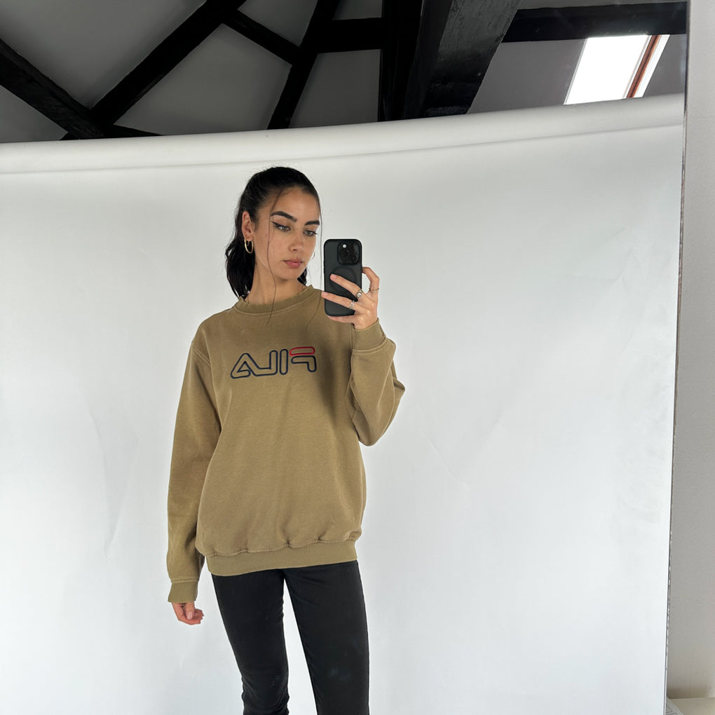 Fila sweatshirt beige deals