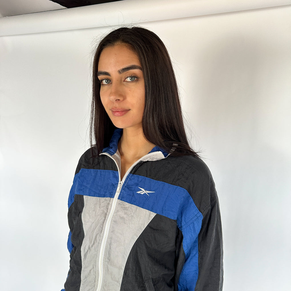 Reebok jacket vintage 2024 womens blue