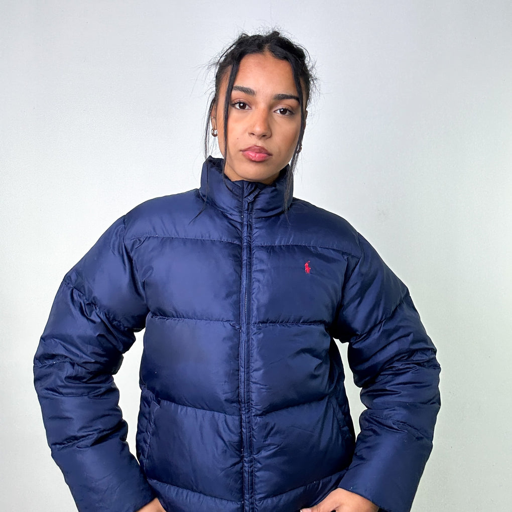 Blue polo outlet puffer jacket