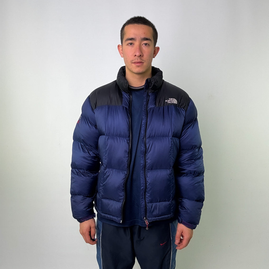 Navy blue north face puffer best sale jacket