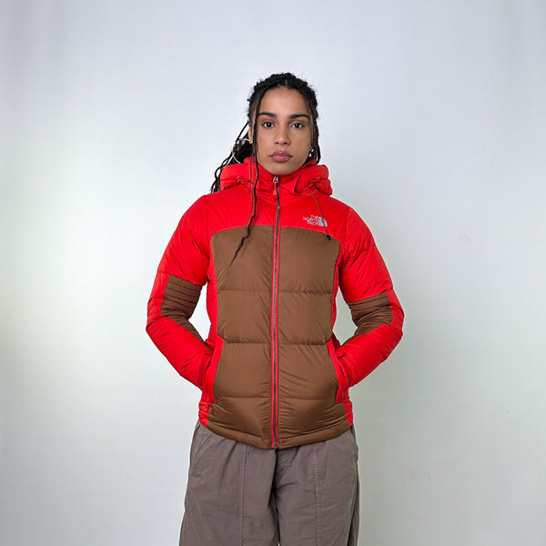 North face red on sale down jacket women's