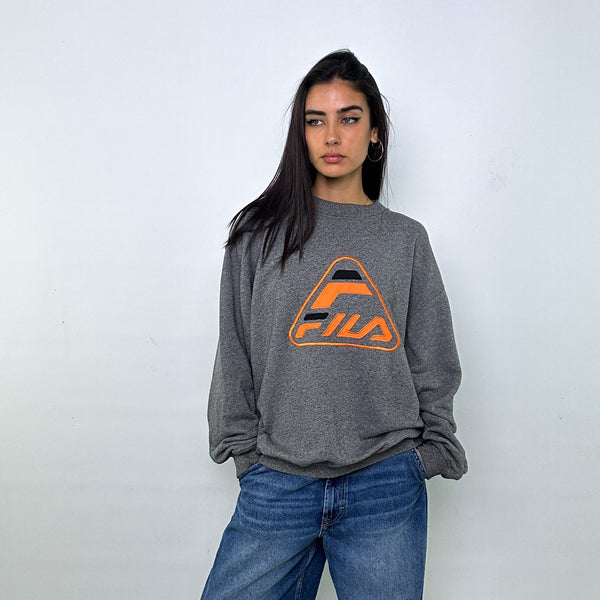 Gray deals fila sweatshirt