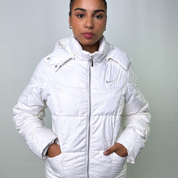 White nike discount puffer jacket women's