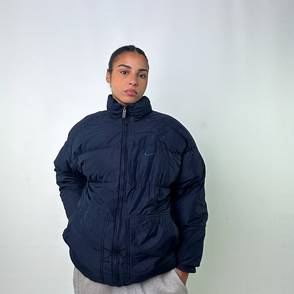 Blue nike clearance puffer jacket