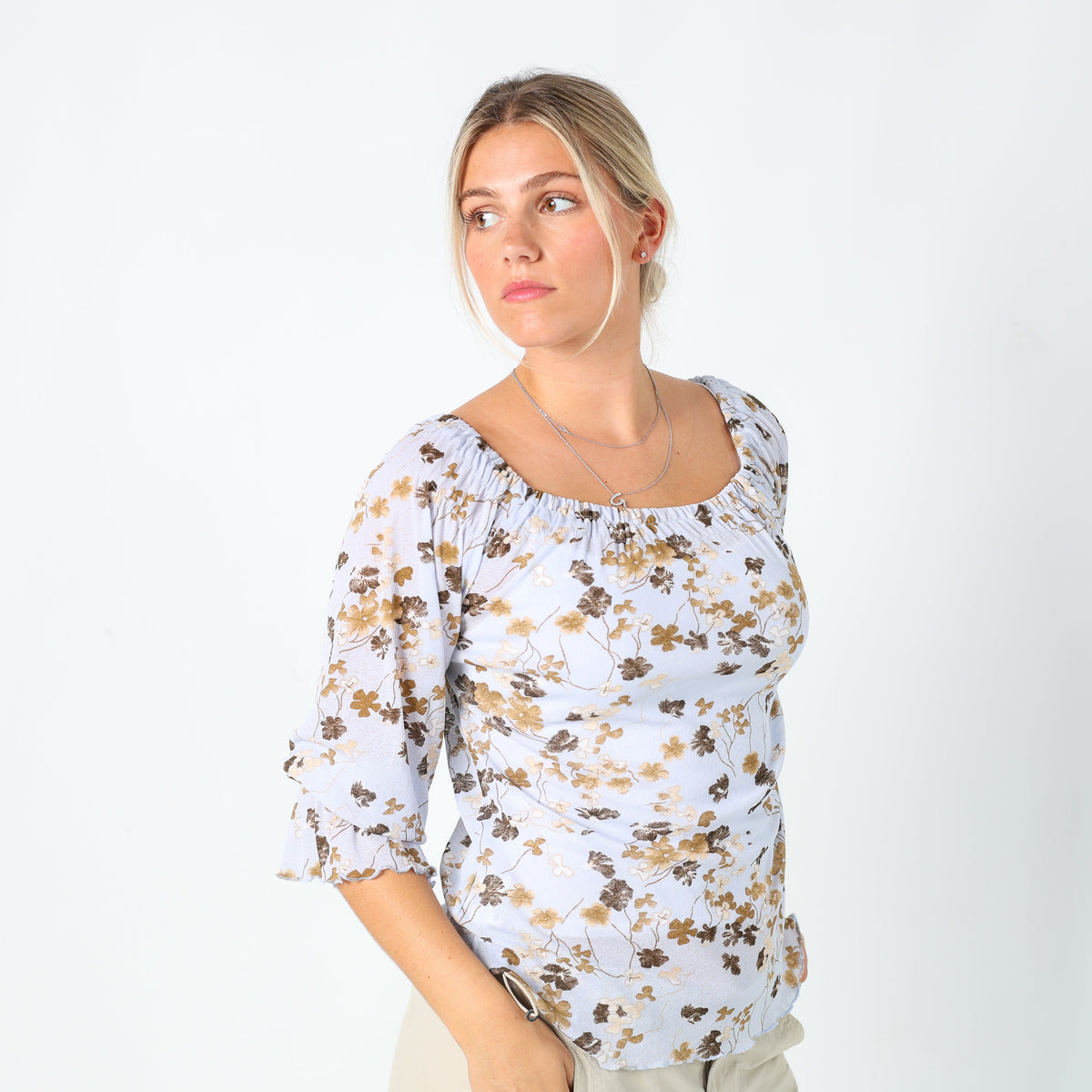Light Blue Y2K Promod Blouse (L)