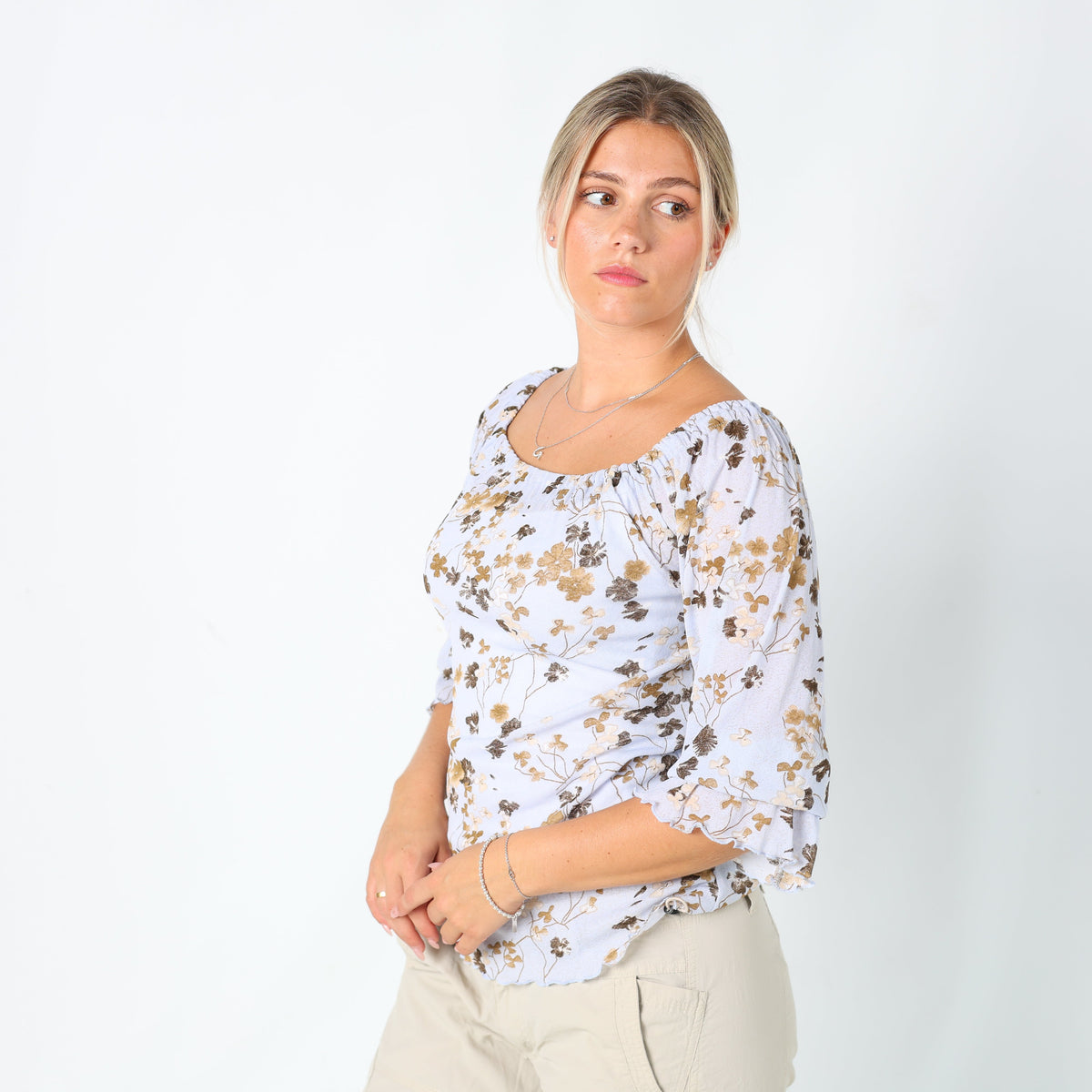 Light Blue Y2K Promod Blouse (L)