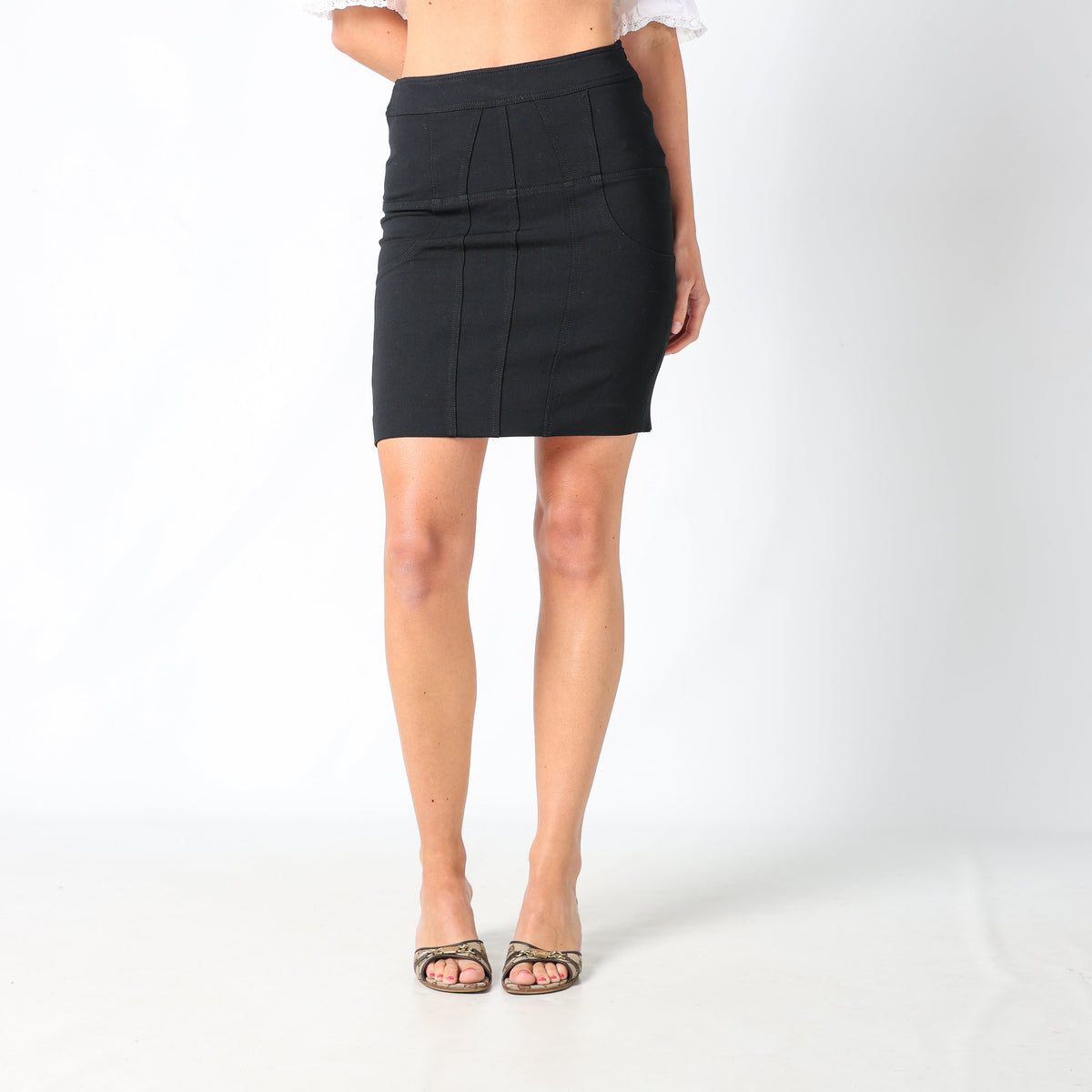 Black Y2K Max&Co. Formal Skirt (6)