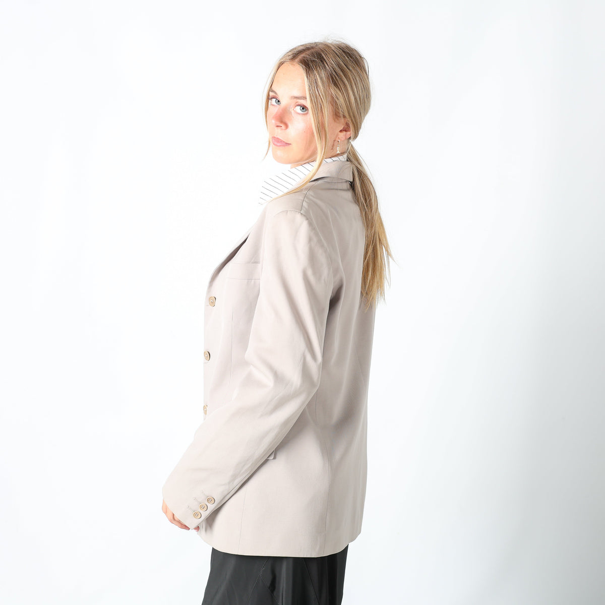 Beige Y2K Calvin Klein Blazer (M)