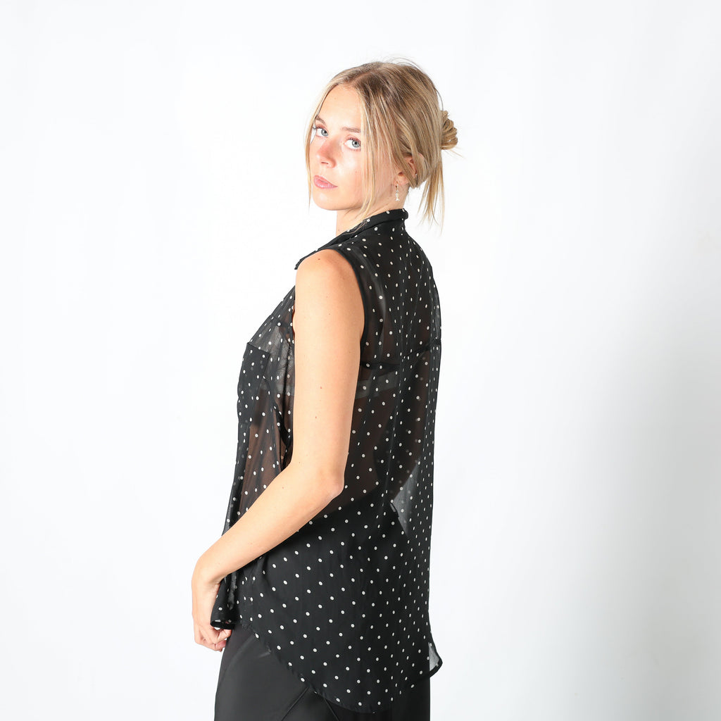 Black Y2K Pimkie Blouse Sheer (L)