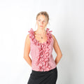 Red Y2K Fabrizio Lenzi Blouse (S)