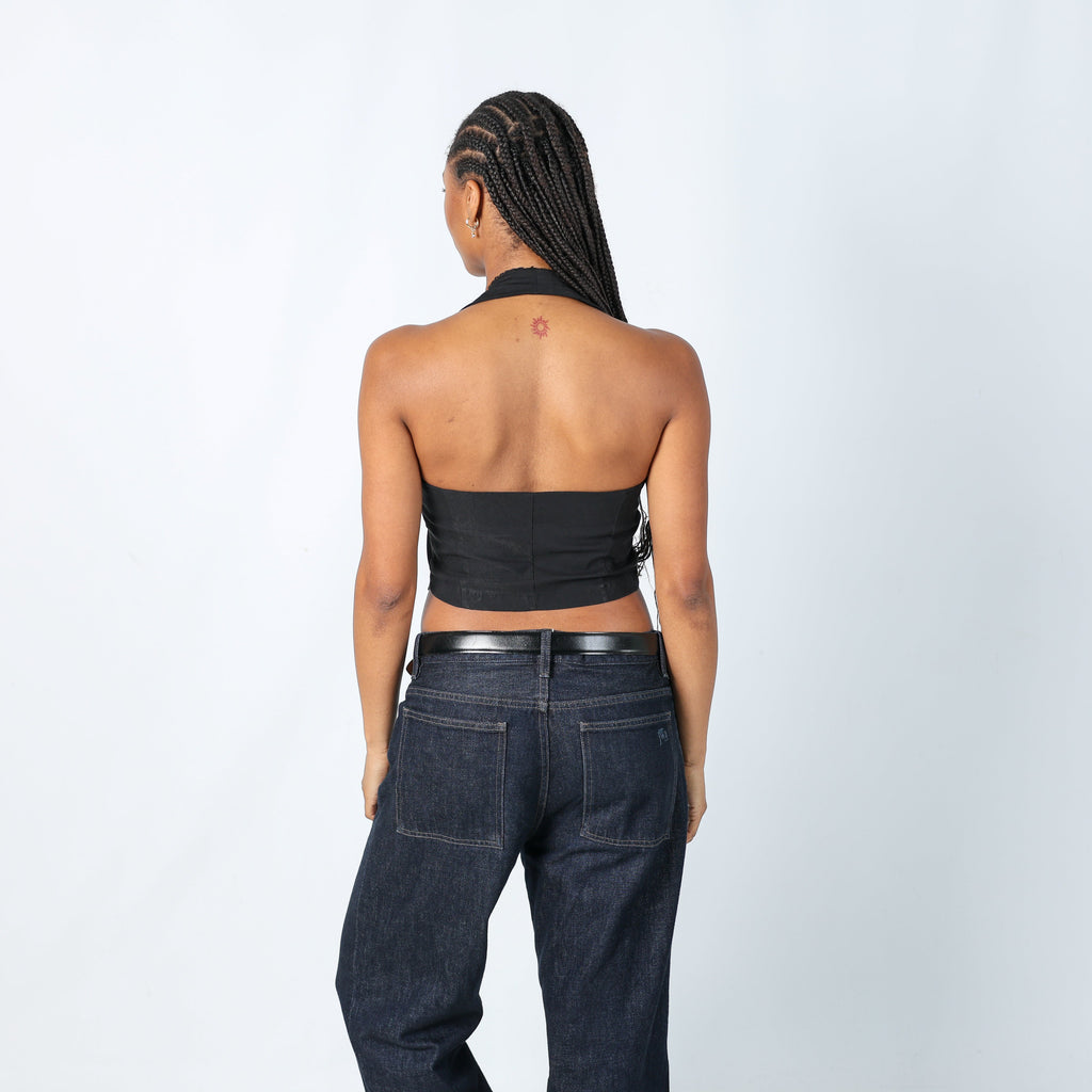 Black Y2K Orsay Cami Halter Neck (S)