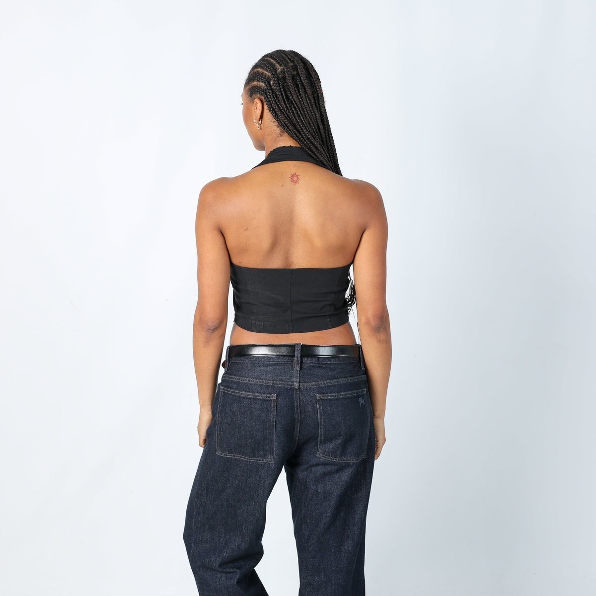 Black Y2K Orsay Cami Halter Neck (S)