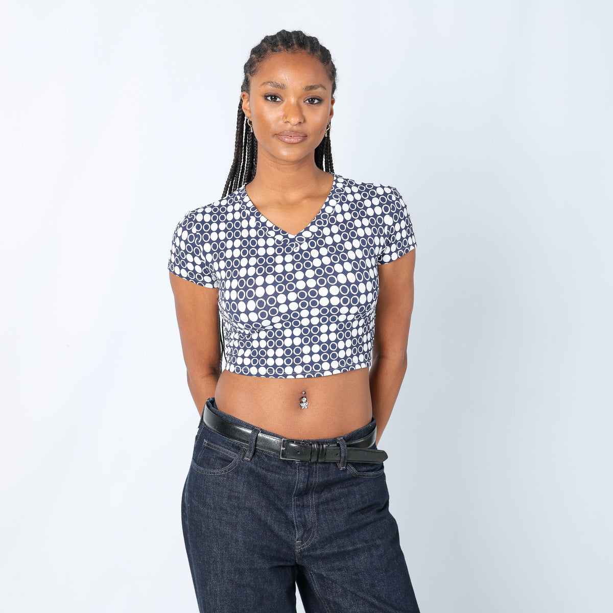 Ivory 90s Oceano Woven Top (S)