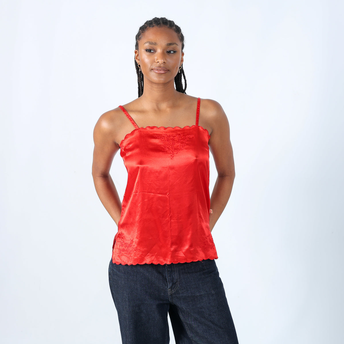 Red 90s Fiorucci Cami (L)
