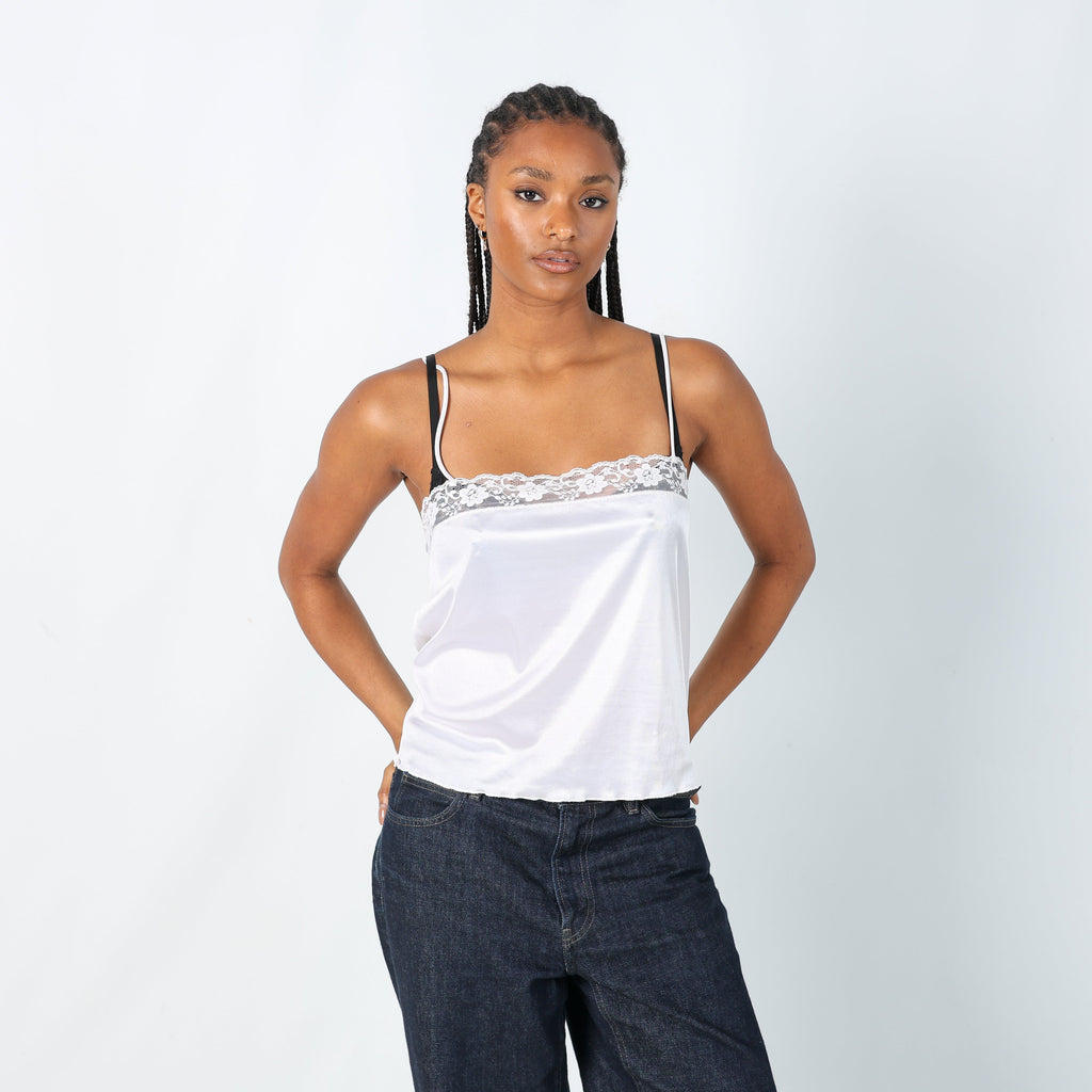 Ivory 90s Confezio Cami Semi Sheer (L)