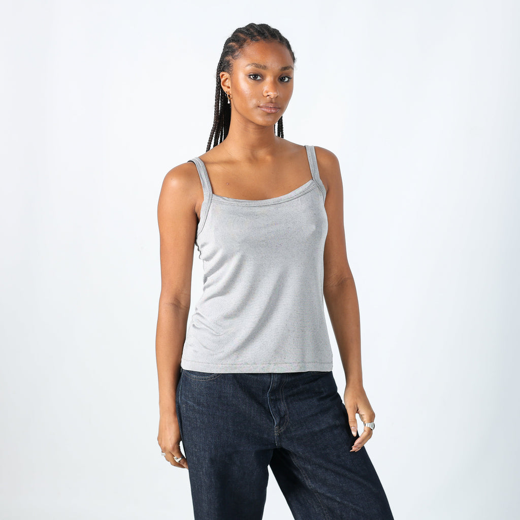 Light Grey Y2K Barbarella Cami (L)
