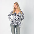 Ivory Y2K Esperance Blouse Floral (M)