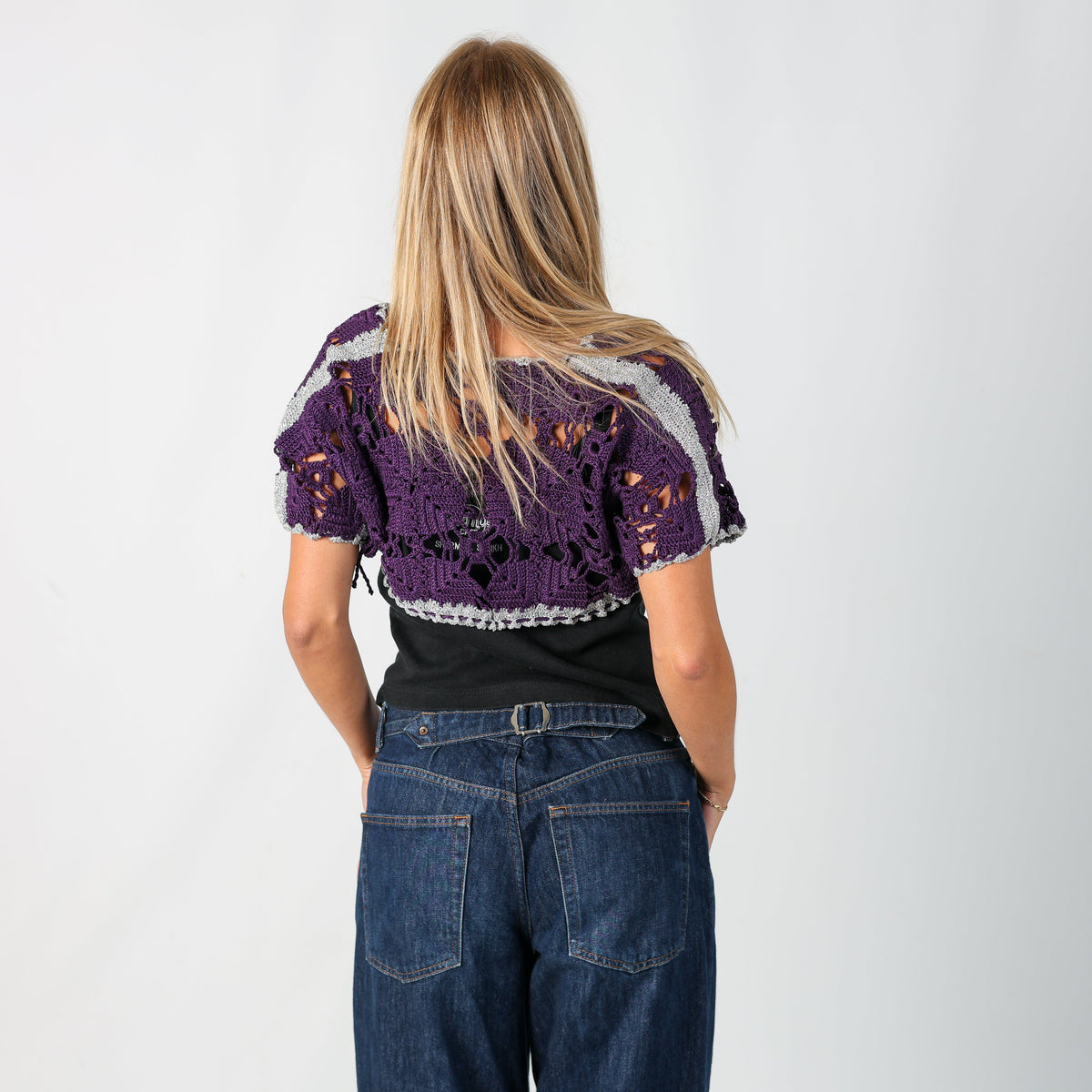 Purple Y2K Cardigan (S)