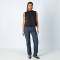 Navy Blue 90s Roberto Cavalli Straight Jeans Sparkle (10)