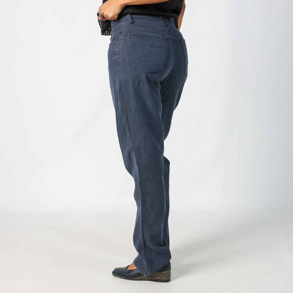 Navy Blue 90s Roberto Cavalli Straight Jeans Sparkle (10)
