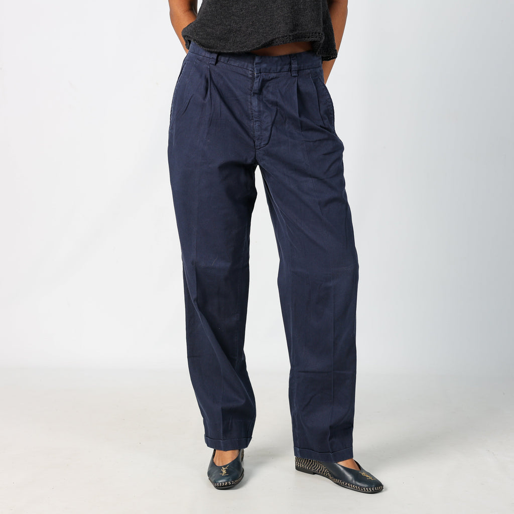 Navy Blue 90s C.P Company Woven Trousers (S)
