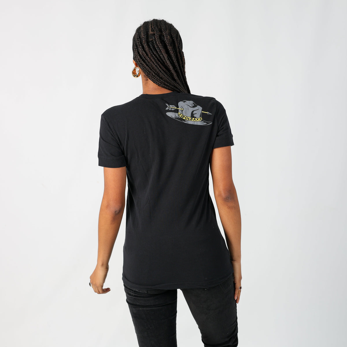 Black Y2K Cipo&Baxx T-shirt (M)