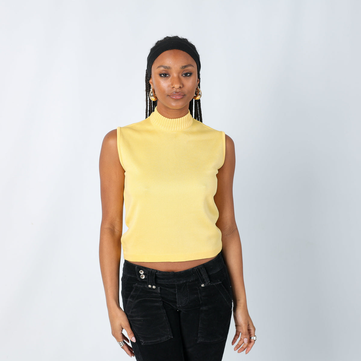 Yellow 90s Woven Top (S)