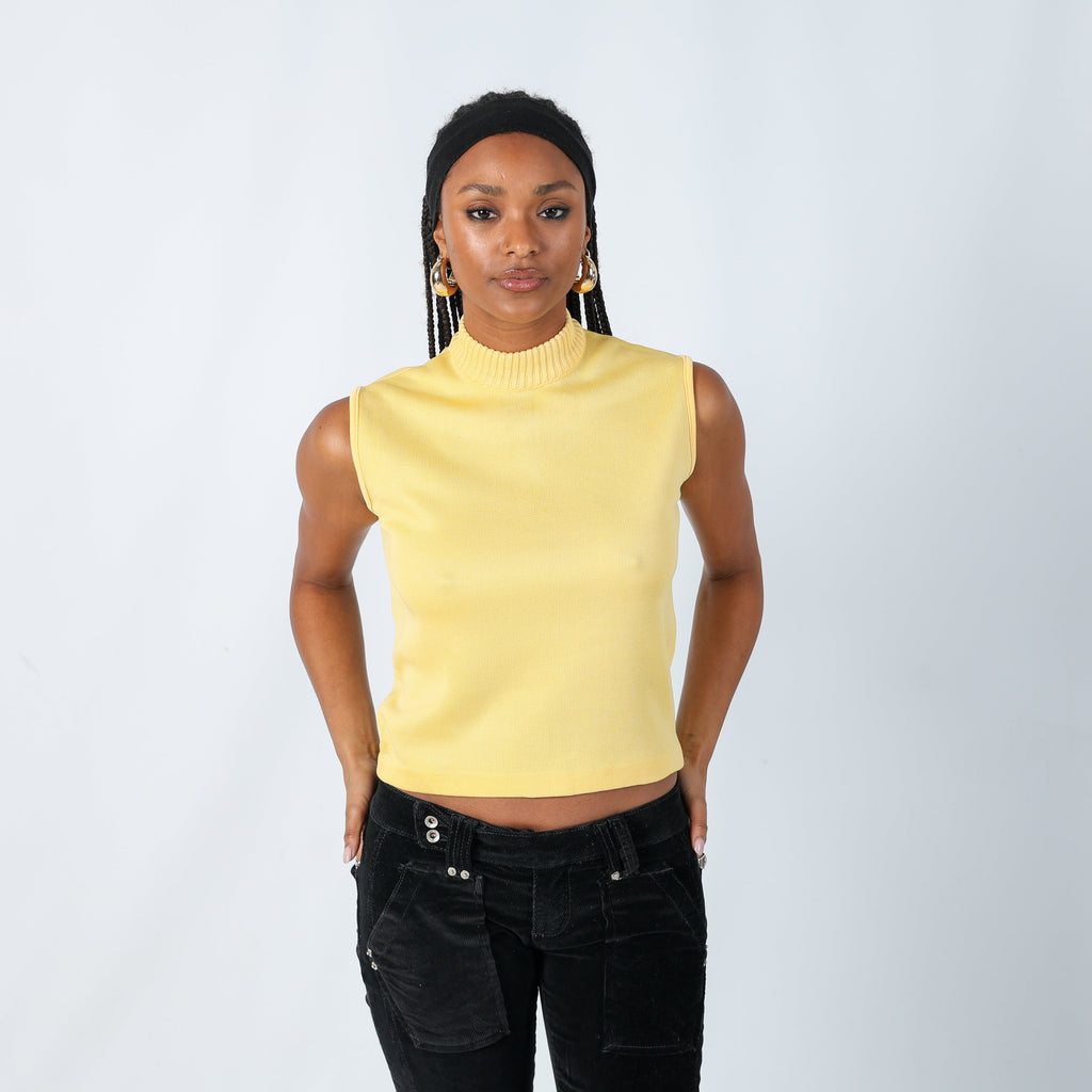 Yellow 90s Woven Top (S)