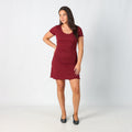 Burgundy Red Y2K Onyx Woven Midi Dress (M)