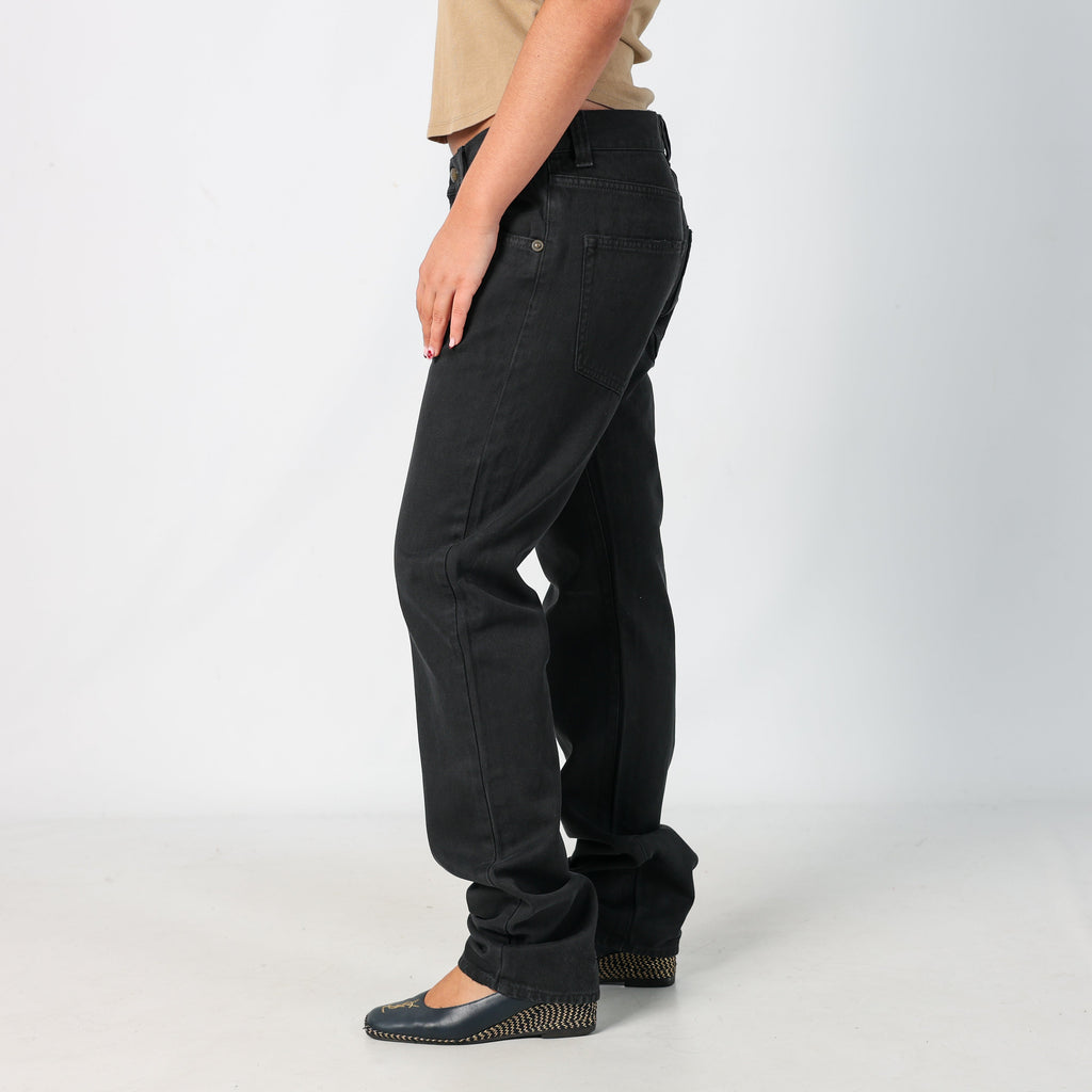 Black Y2K Just Cavalli Straight Jeans (M)