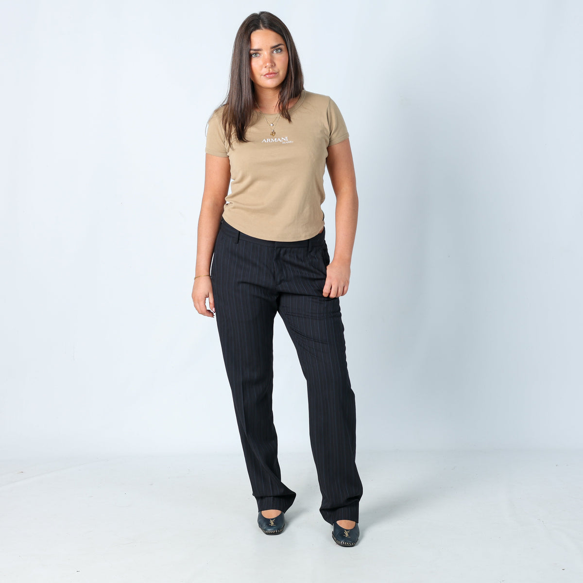 Navy Blue Y2K Just Cavalli Formal Trousers (M)