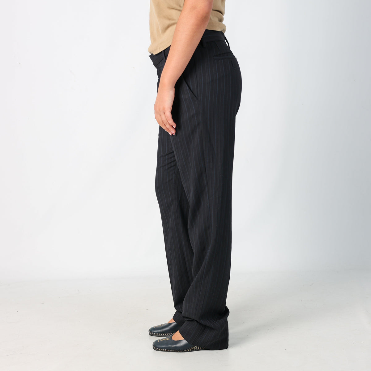 Navy Blue Y2K Just Cavalli Formal Trousers (M)