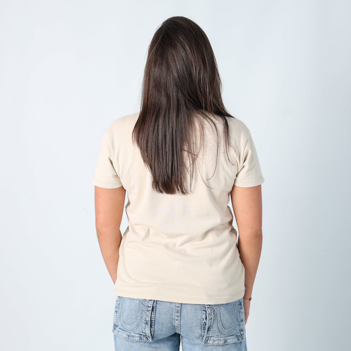 Beige Y2K Dolce & Gabbana T-shirt (M)