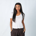 Ivory Y2K Moschino T-shirt Semi Sheer (S)