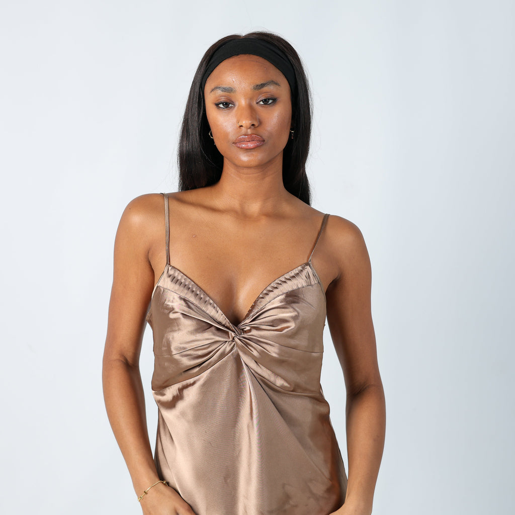 Bronze 90s Slip Dress (S)