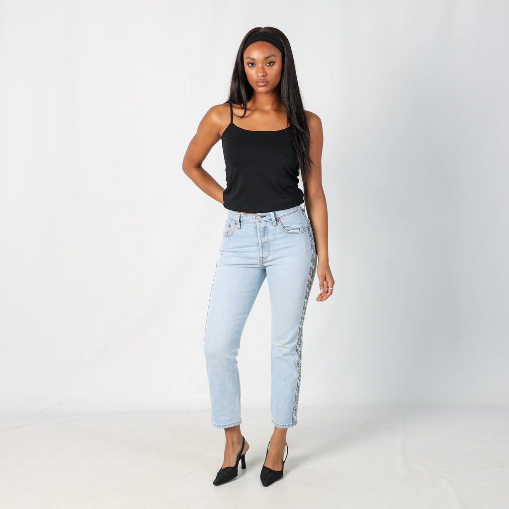 Light Blue Y2K Levi's Mom Jeans 501 (XS)