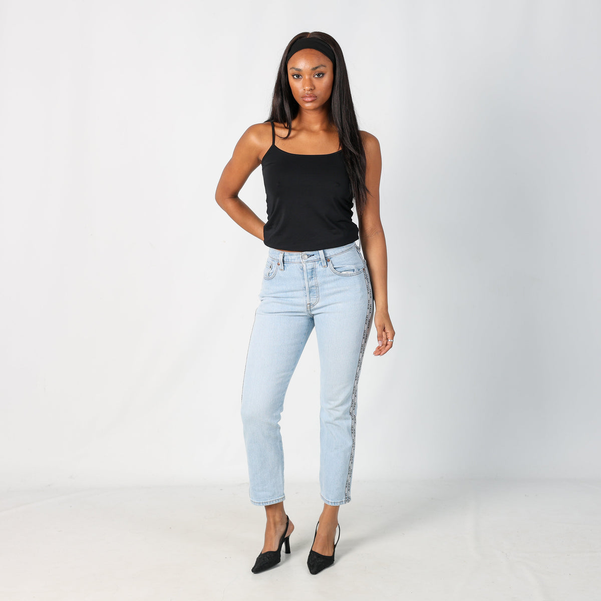 Light Blue Y2K Levi's Mom Jeans 501 (XS)