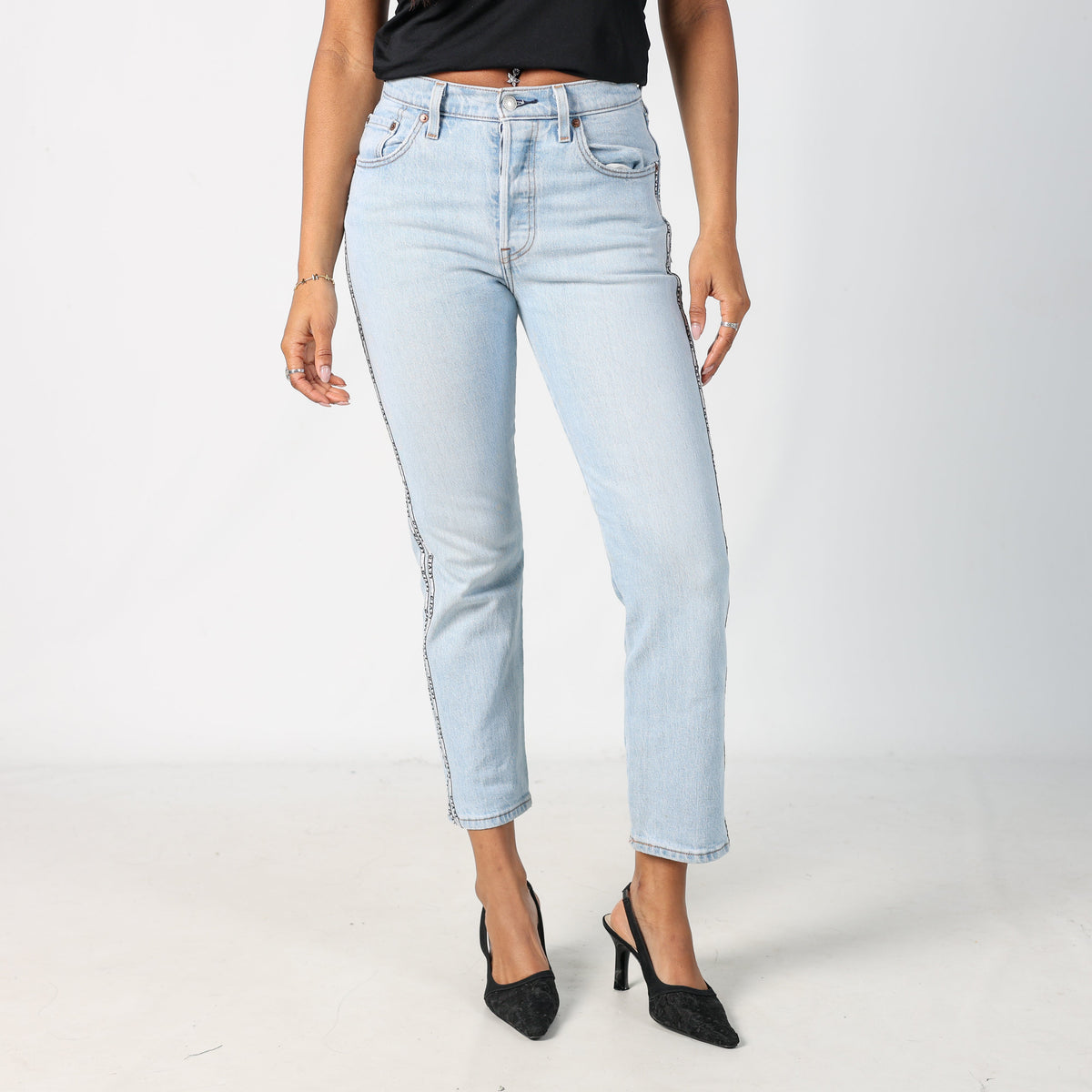 Light Blue Y2K Levi's Mom Jeans 501 (XS)