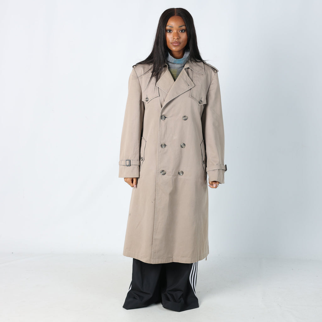 Beige Y2K Christian Dior Trench Coat lining inside (12)