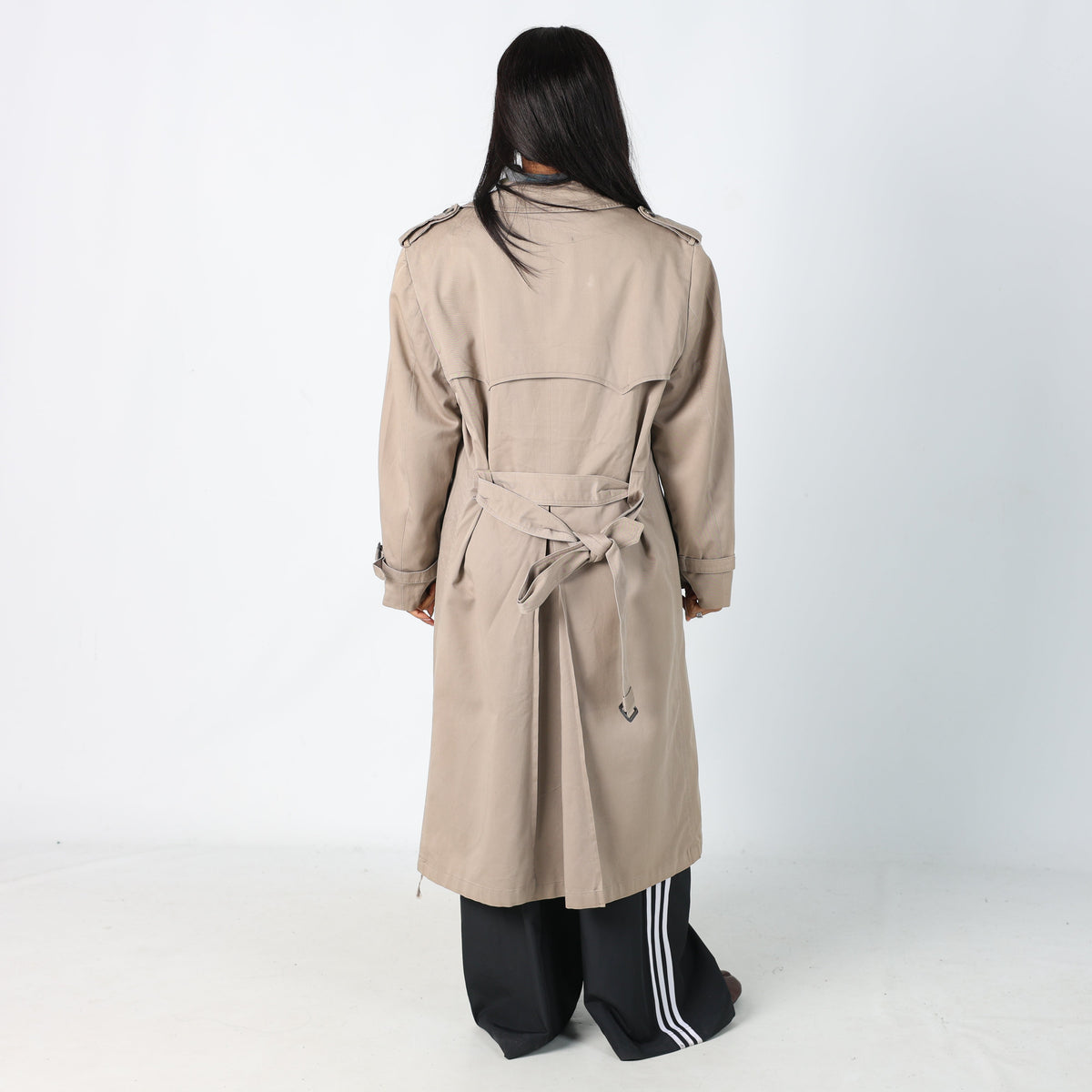 Beige Y2K Christian Dior Trench Coat lining inside (12)