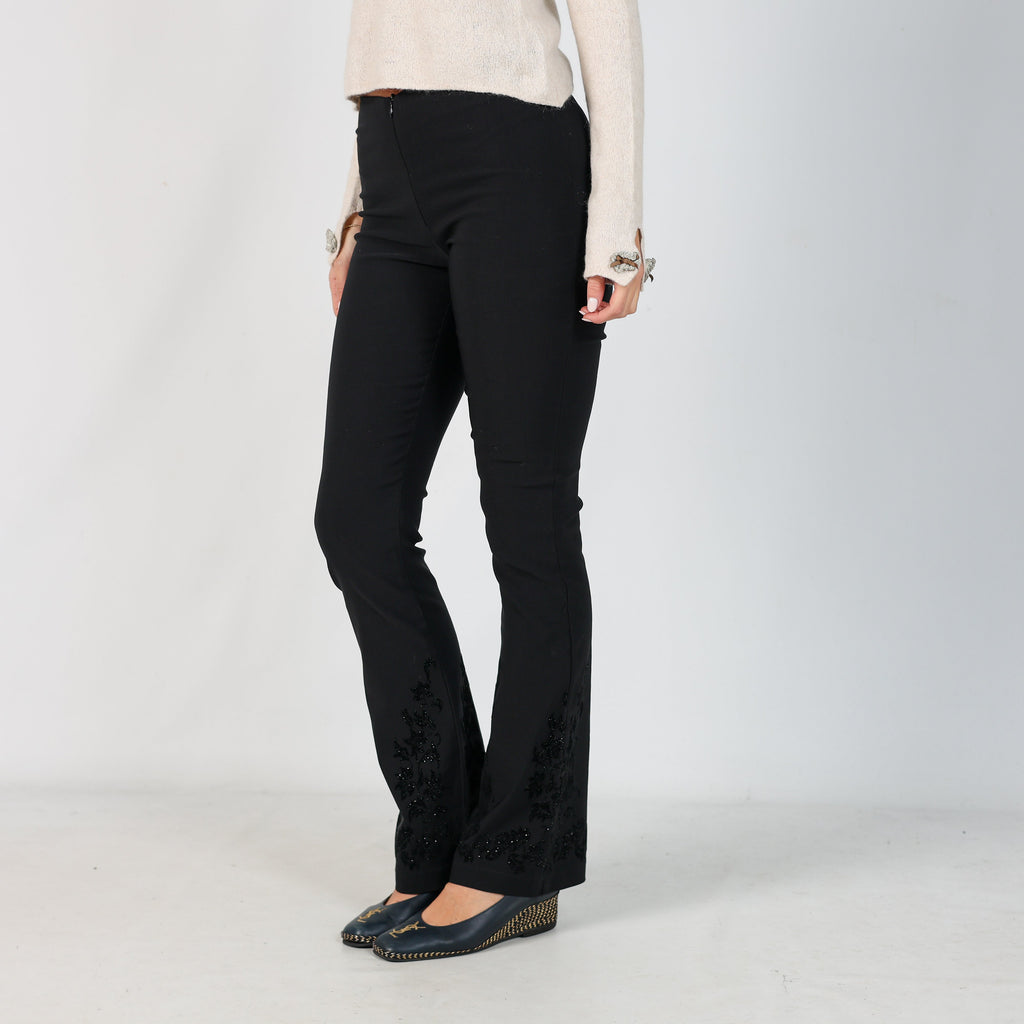 Black Y2K Friponne Formal Trousers (8)