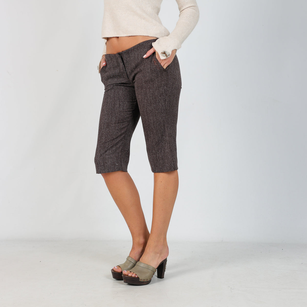 Brown Y2K Coconuda Capri Trouser (S)