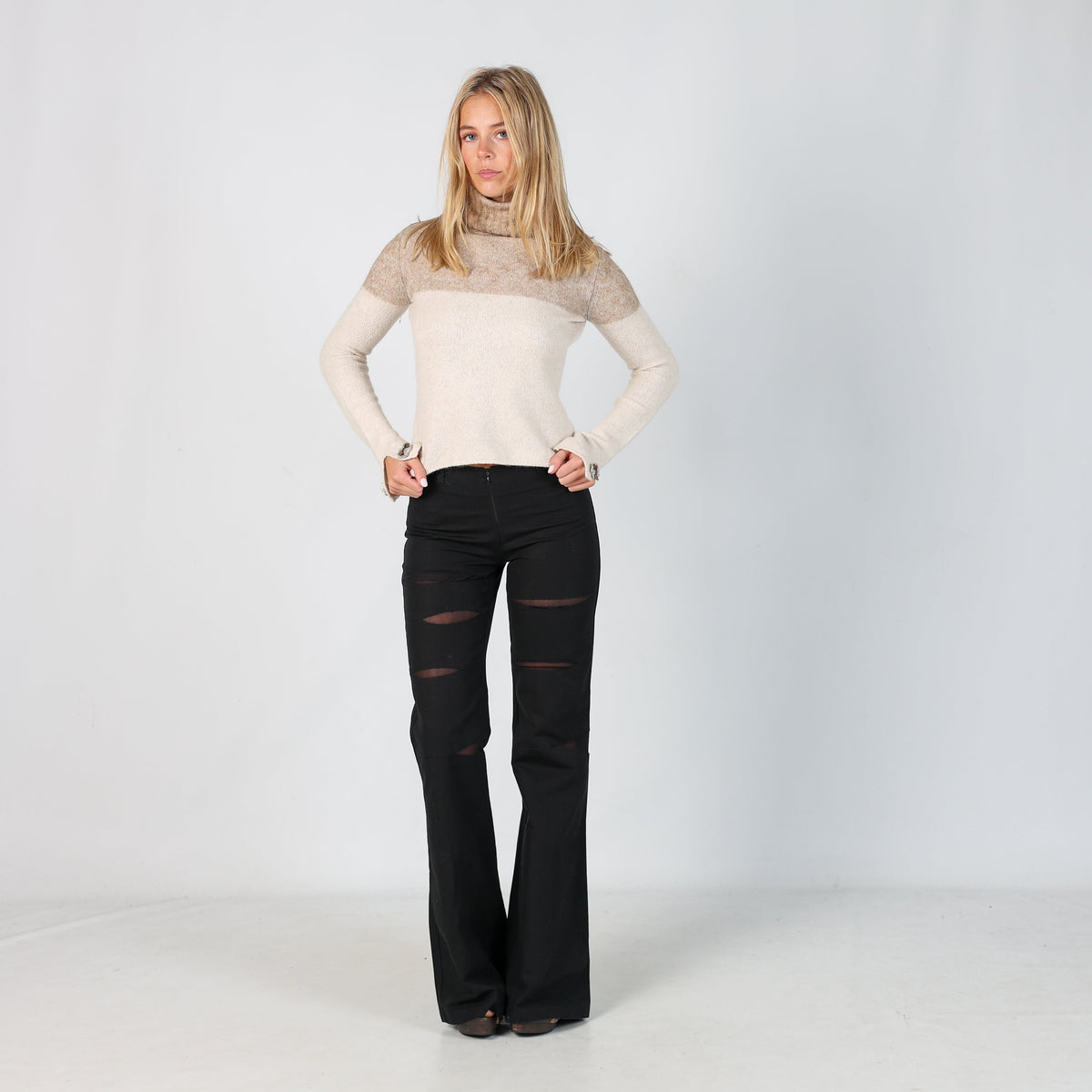 Black Y2K Joe Lu Formal Trousers (S)