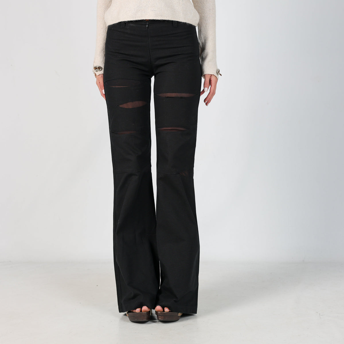 Black Y2K Joe Lu Formal Trousers (S)