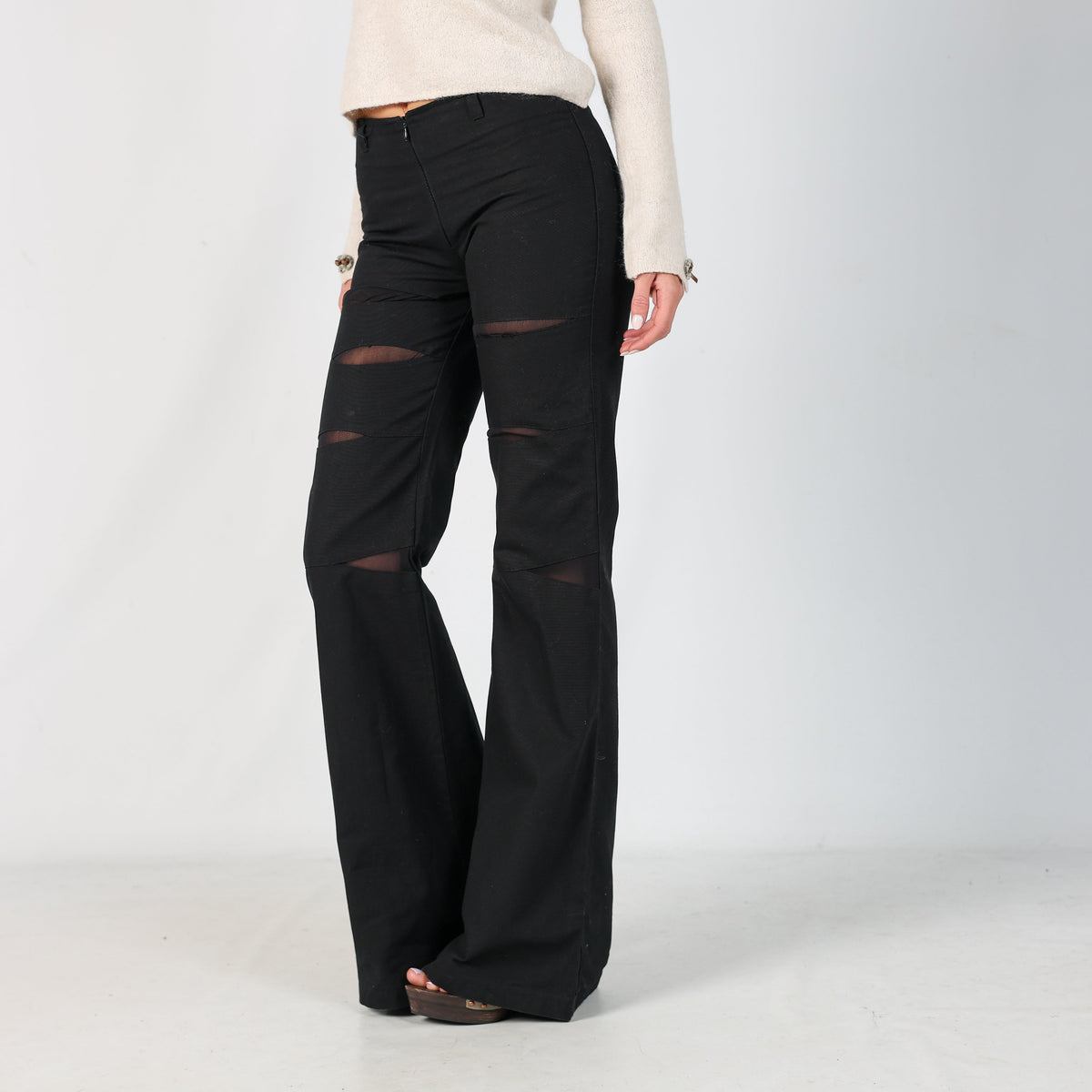 Black Y2K Joe Lu Formal Trousers (S)