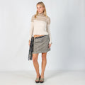Grey Y2K Yessica Cord Skirt (L)